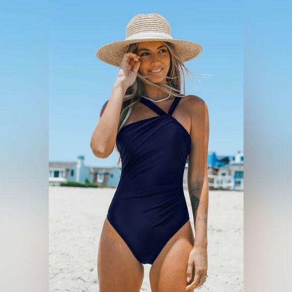 Onyx Tummy Control One Piece Swimsuit Size Small One Piece Swim Pool Cruise - Picture 1 of 8